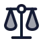 Scale icon with duotone rounded style