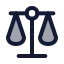 Scale icon with duotone standard style