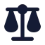 Scale icon with solid standard style