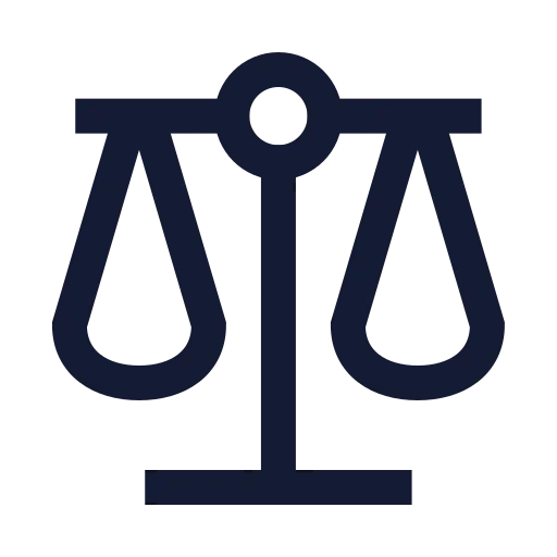 Scale Icon in Stroke Sharp style