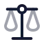 Scale icon with twotone rounded style