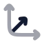Scale 3 D icon with bulk rounded style