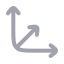 Scale 3 D icon with duotone rounded style