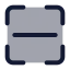 Scan icon with duotone standard style