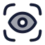 Scaneye icon with duotone rounded style