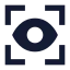 Scaneye icon with solid sharp style