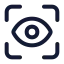 Scaneye icon with stroke standard style