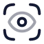 Scaneye icon with twotone rounded style