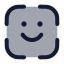 Scanface icon with duotone rounded style