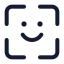 Scanface icon with duotone standard style