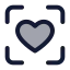 Scanheart icon with duotone standard style