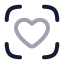 Scanheart icon with twotone rounded style