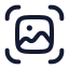Scanimage icon with stroke rounded style