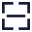 Scanline icon with solid sharp style
