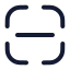 Scanline icon with stroke rounded style