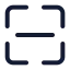Scanline icon with stroke standard style