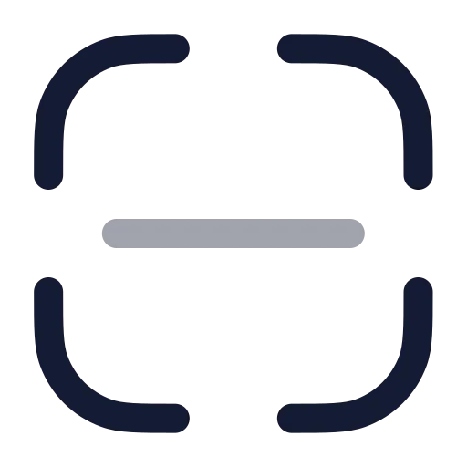 Scan Line Icon in Twotone Rounded style