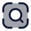 Scansearch icon with duotone rounded style