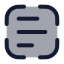 Scantext icon with duotone rounded style