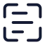Scantext icon with duotone standard style