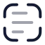Scantext icon with twotone rounded style