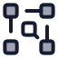 Scheme icon with duotone rounded style