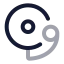 Schoolbell icon with twotone rounded style