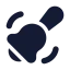 Schoolbell icon with solid standard style