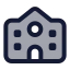 School icon with duotone standard style