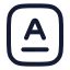 Schoolreportcard icon with stroke rounded style