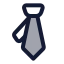 Schooltie icon with duotone standard style