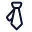 Schooltie icon with stroke standard style