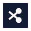 Scissor icon with solid sharp style