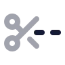 Scissors Line Dashed icon preview