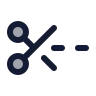 Scissors Line Dashed icon preview