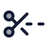 Scissors Line Dashed icon preview