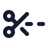 Scissors Line Dashed icon preview