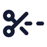 Scissors Line Dashed icon preview