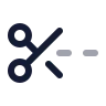 Scissors Line Dashed icon preview