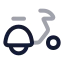 Scooter icon with twotone rounded style