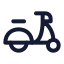 Scooter icon with stroke standard style
