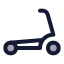 Scooter icon with duotone standard style