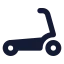 Scooter icon with solid standard style