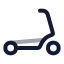 Scooter icon with twotone rounded style