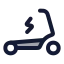 Scooterelectric icon with duotone rounded style