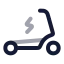 Scooterelectric icon with twotone rounded style