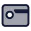 Scratchcard icon with duotone standard style
