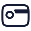 Scratchcard icon with stroke rounded style