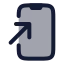 Screenaddtohome icon with duotone rounded style