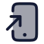 Screenaddtohome icon with duotone rounded style